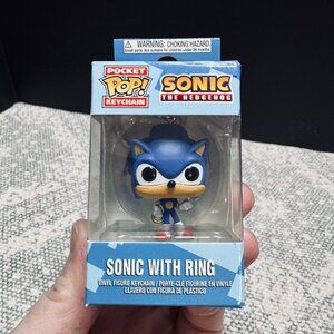Funko Pocket Pop! Keychain- Sonic the Hedgehog, Sonic with Ring
